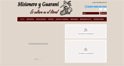 Desktop Screenshot of misioneroyguarani.com
